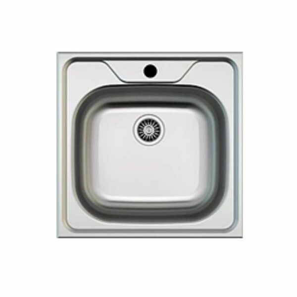 Evier Inox 1 bac - Forme Carré