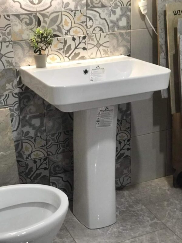 Lavabo avec colonne suspendue 60CM